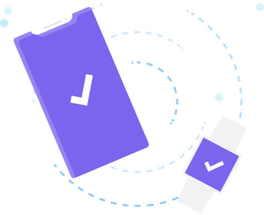 Illustration of automated data management with digital devices